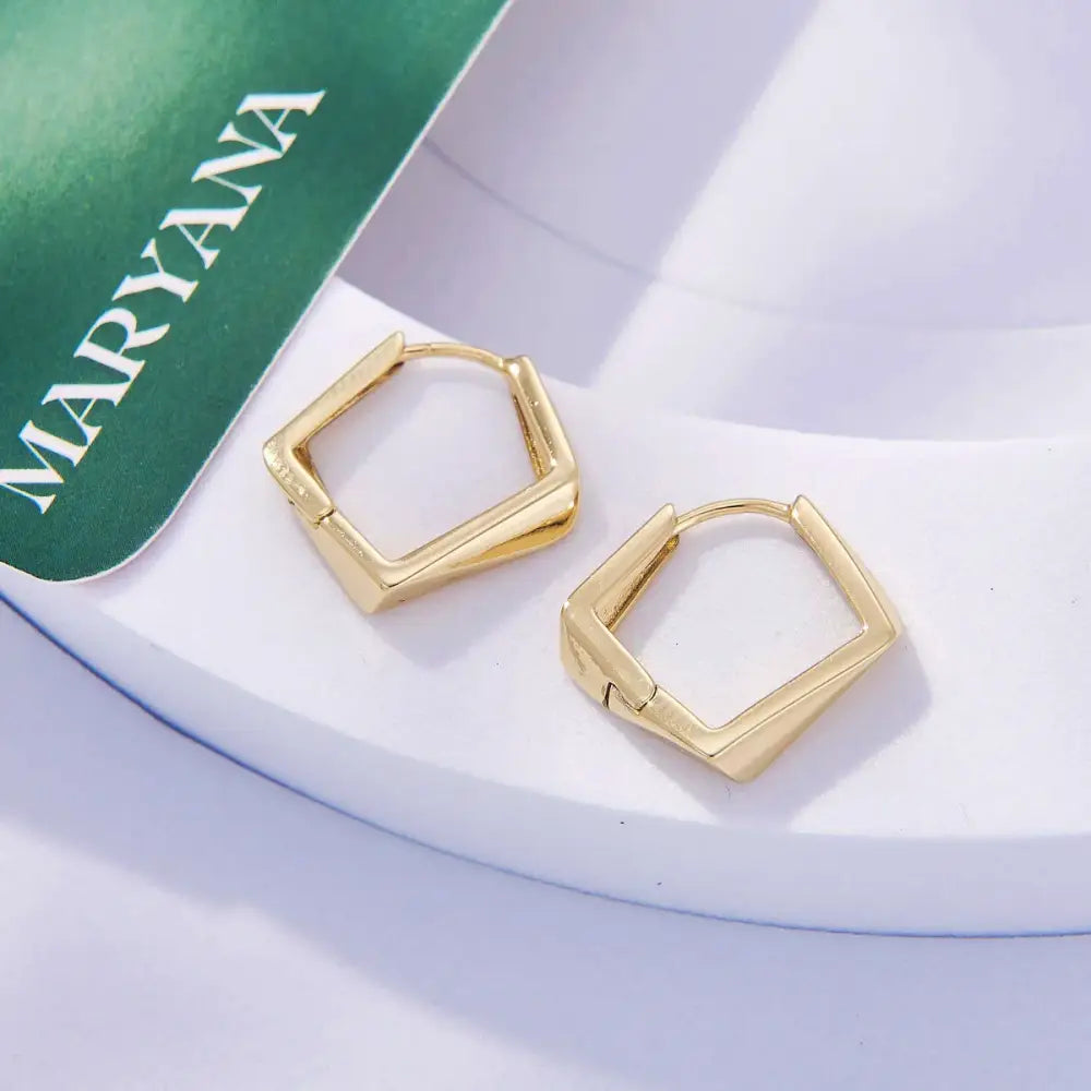 BOUCLES D'OREILLES GÉOMÉTRIQUE IRRÉGULIÈRES - MARYANA BIJOUX