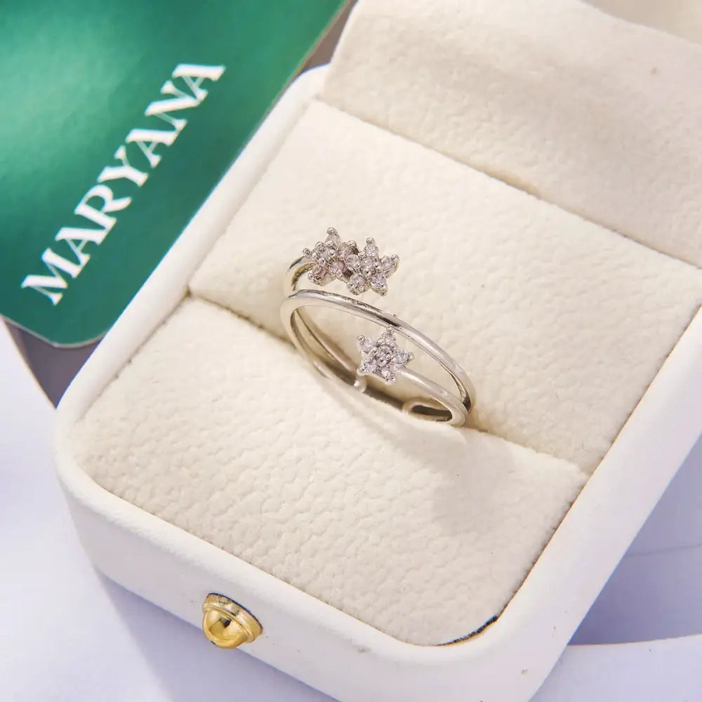 BAGUE DOUBLE FLEUR - MARYANA BIJOUX