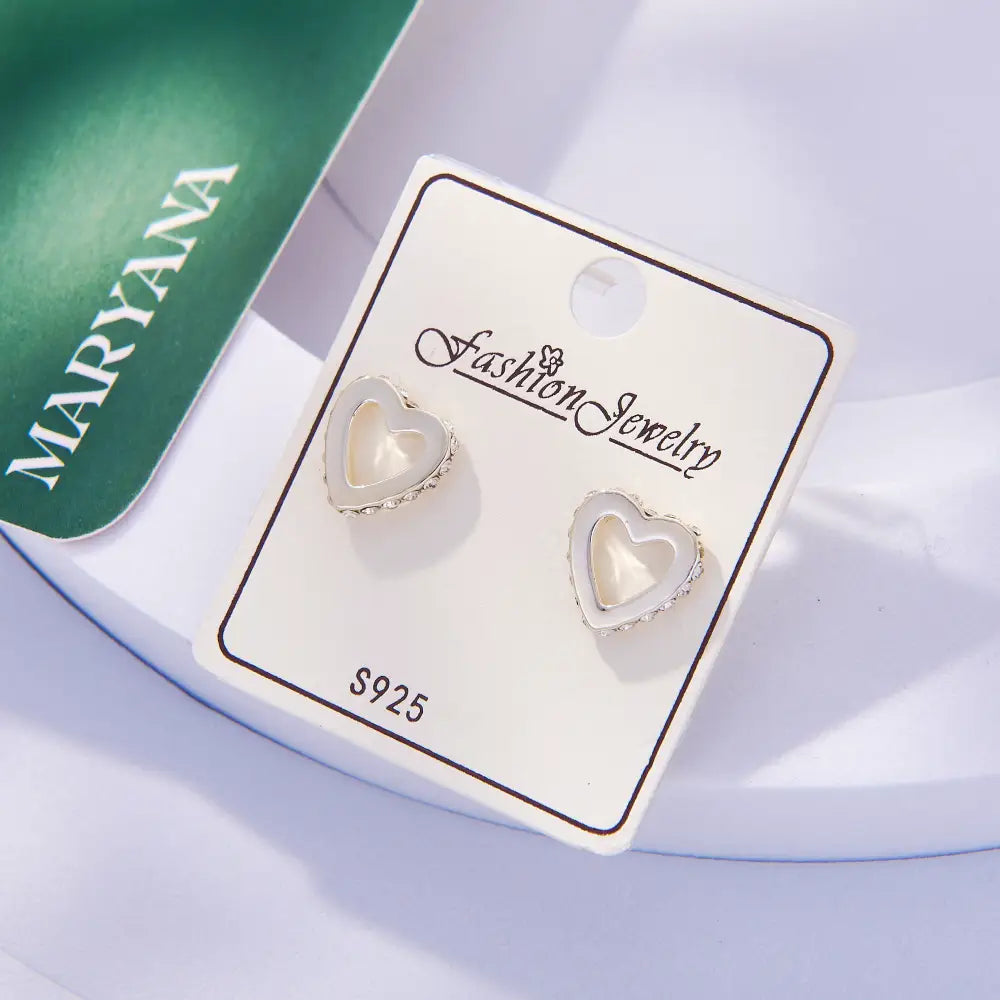 BOUCLES OREILLES COEURS STRASS - MARYANA BIJOUX