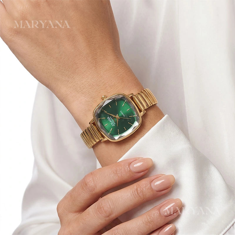 MONTRE CRISTAL DOUX DORÉ/V
