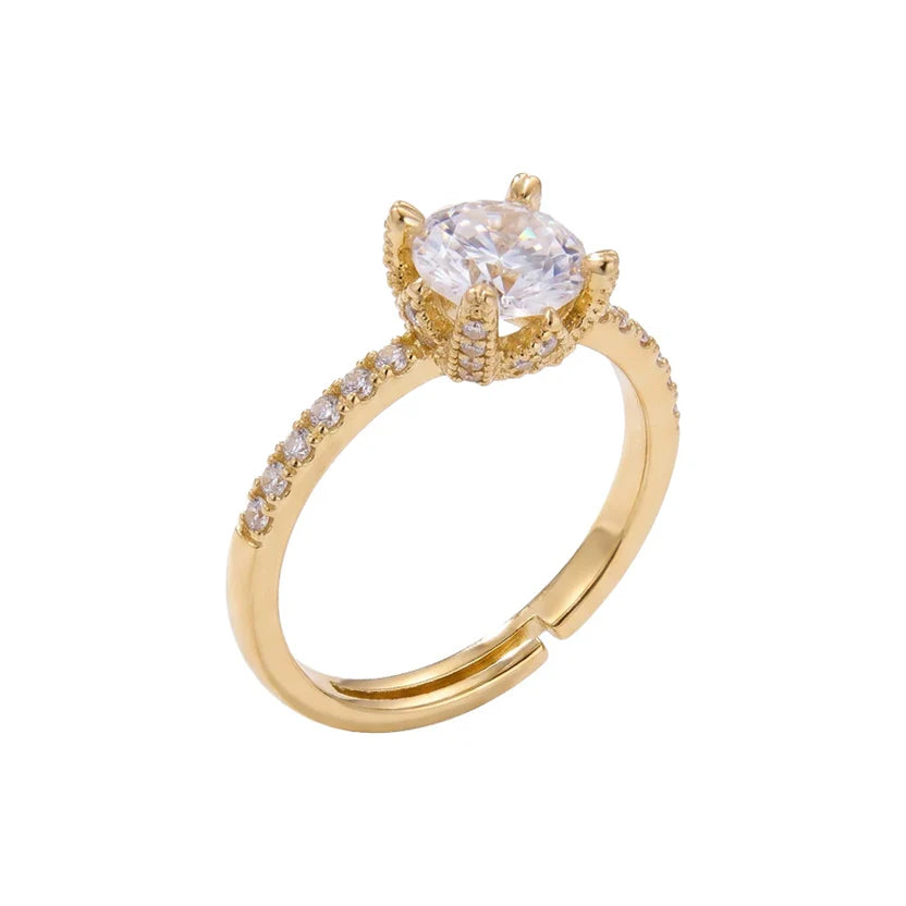 BAGUE MOISSANITE COUPE RADIEUSE