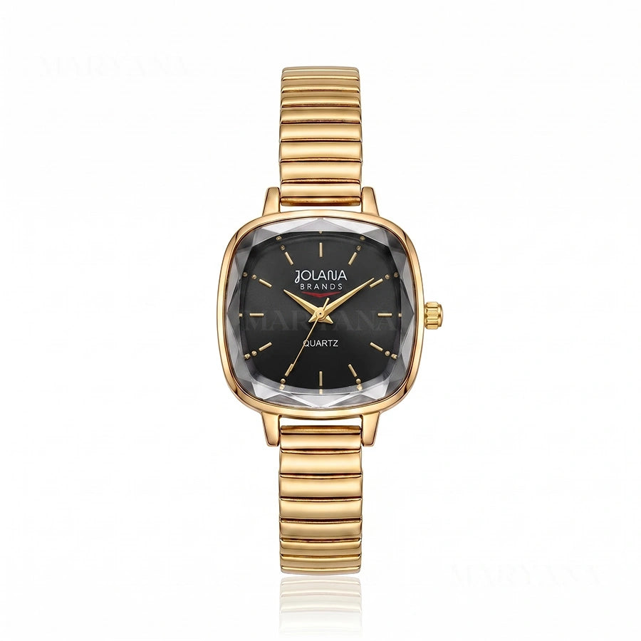 MONTRE CRISTAL DOUX DORÉ/N