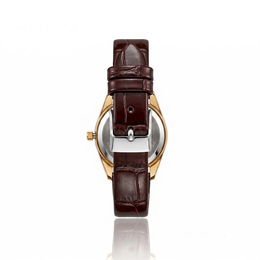 MONTRE VERSAILLES MARRON/BLANC