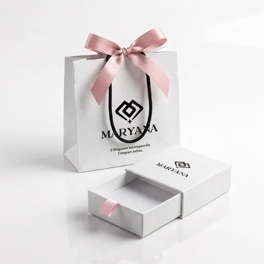 COFFRET MARYANA AVEC COLLIER ET BAGUE SOLEIL ET LUNE