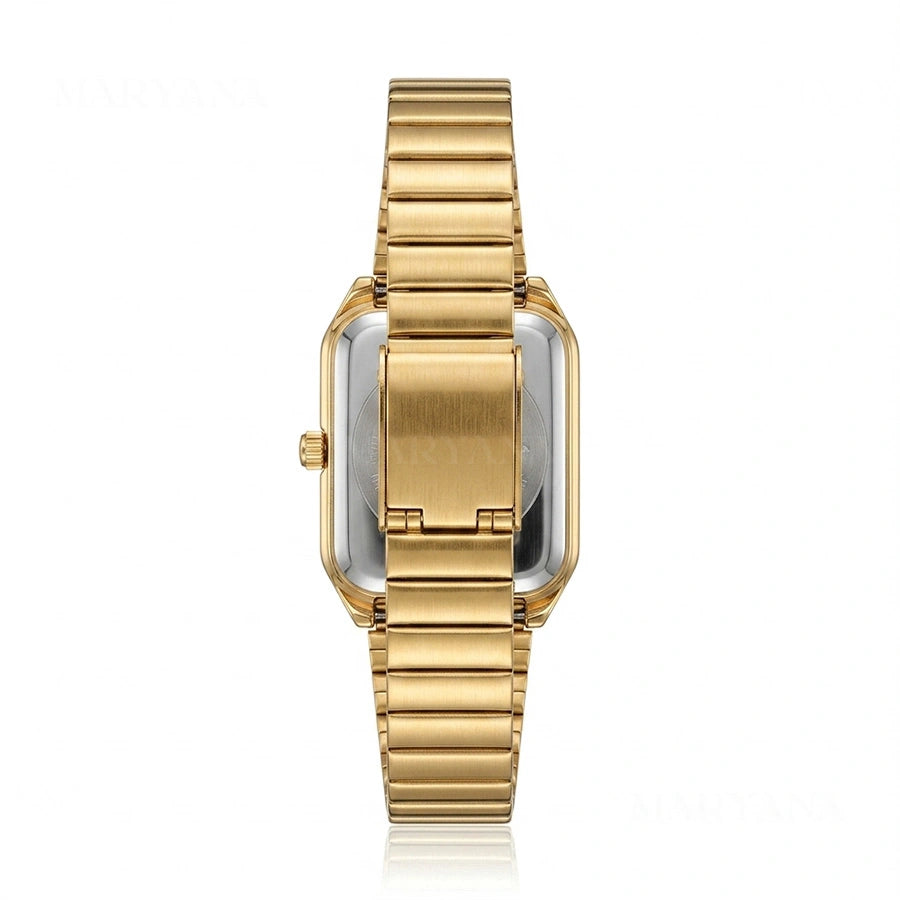 MONTRE ÉLÉGANCE SOLAIRE DORÉ/M