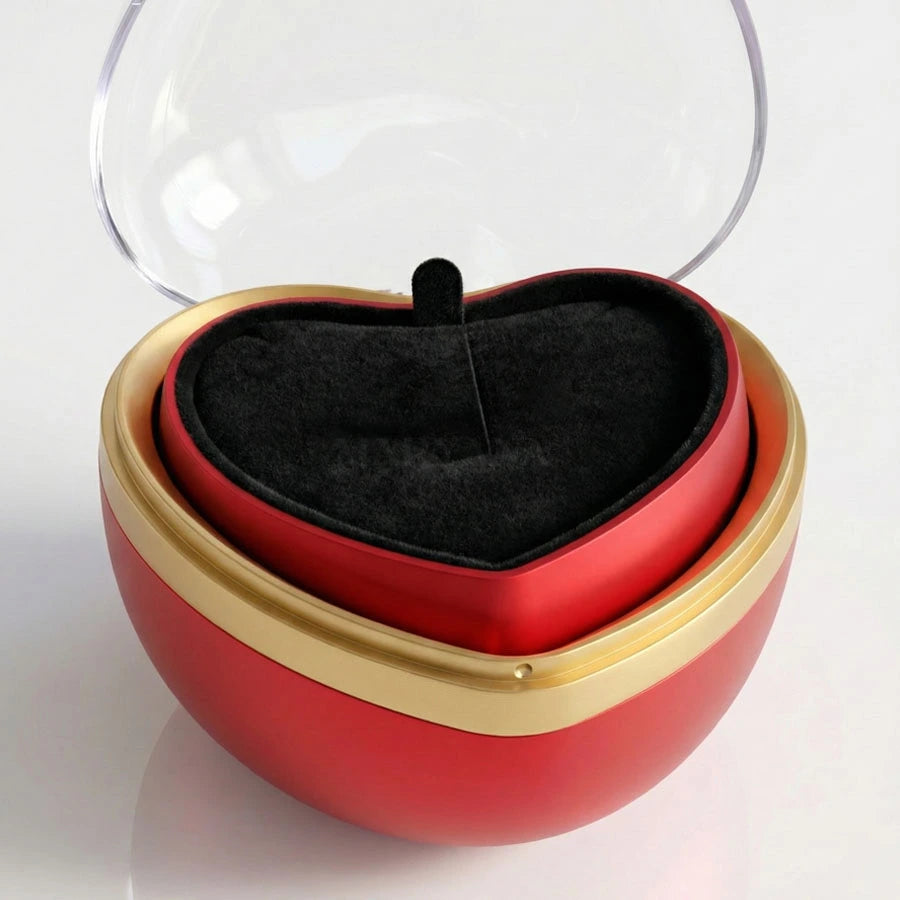 BOITE AMOUR INTEMPOREL AVEC COLLIER CŒUR PRÉCIEUX