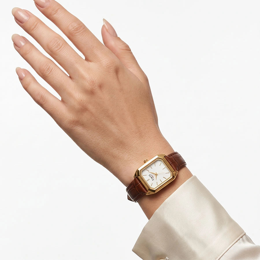 MONTRE SWIS VELVET MARRON/B