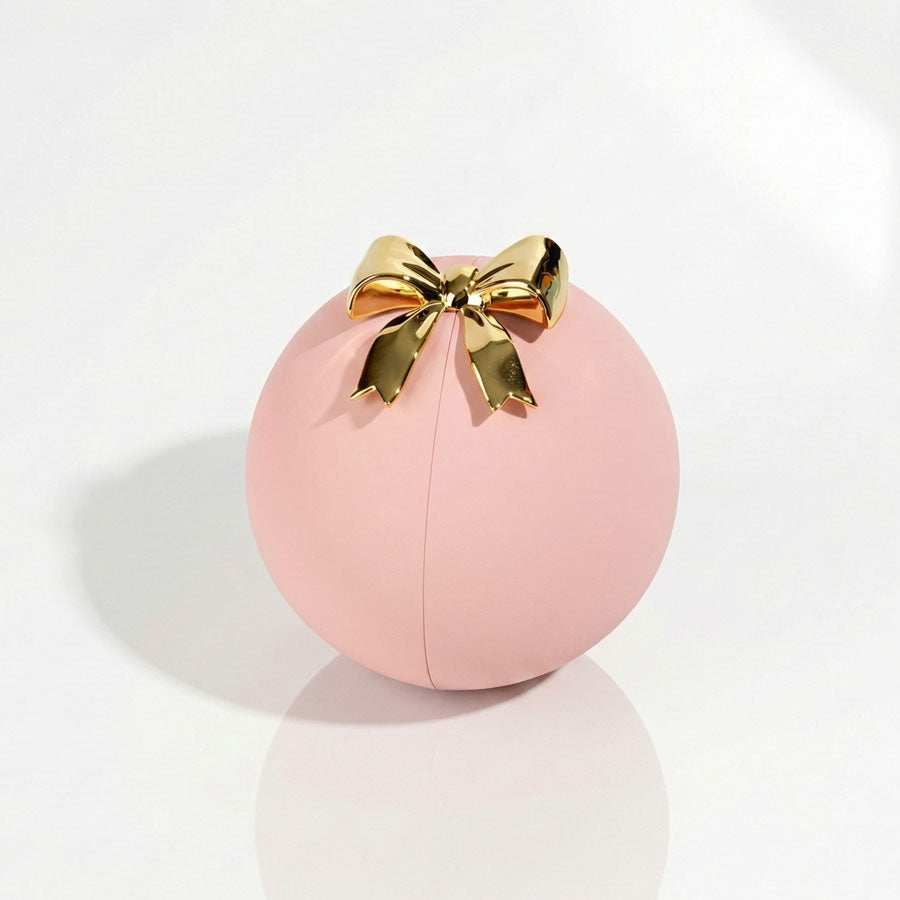 BOITE SPHÈRE MAGIQUE ROSE AVEC COLLIER CŒUR INFINI