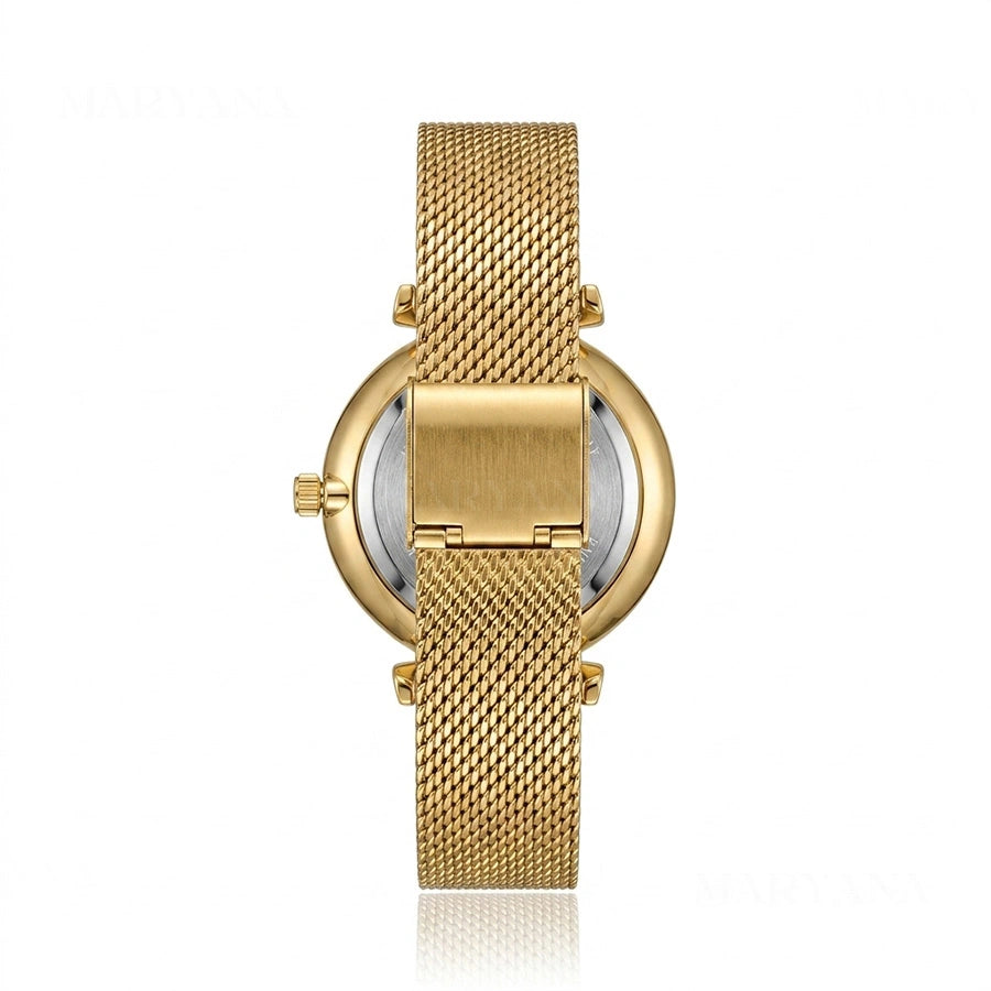 MONTRE ÉCLAT DIAMANT DORÉ/N