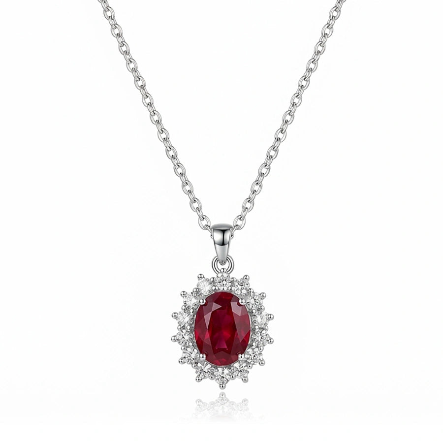 COLLIER OVAL RUBY