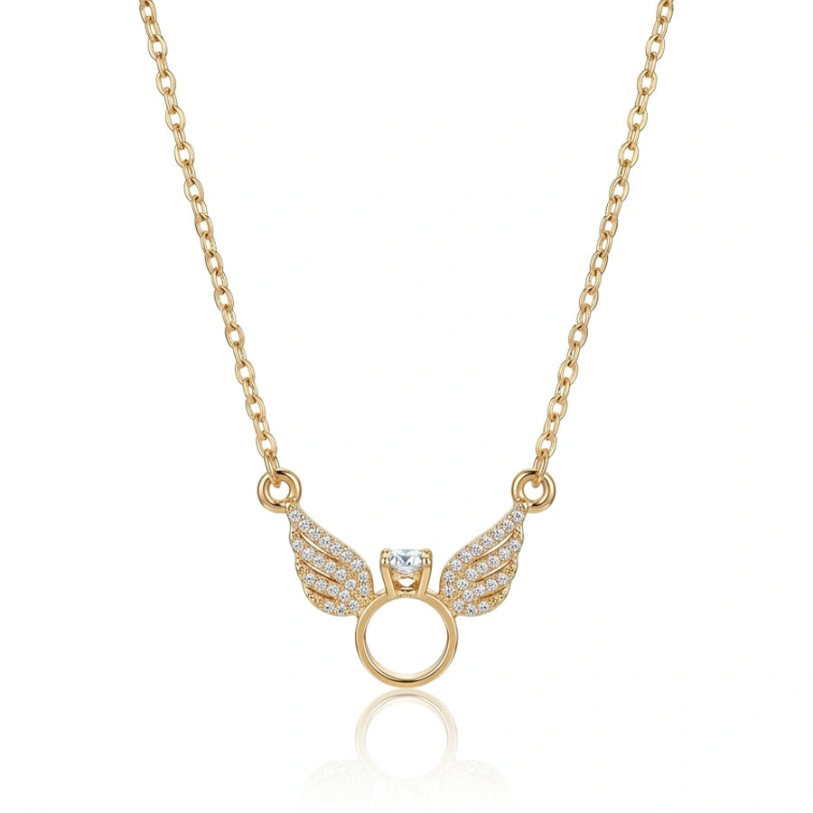 COLLIER RAS DU COU AVEC PENDENTIF EN FORME D'AILE