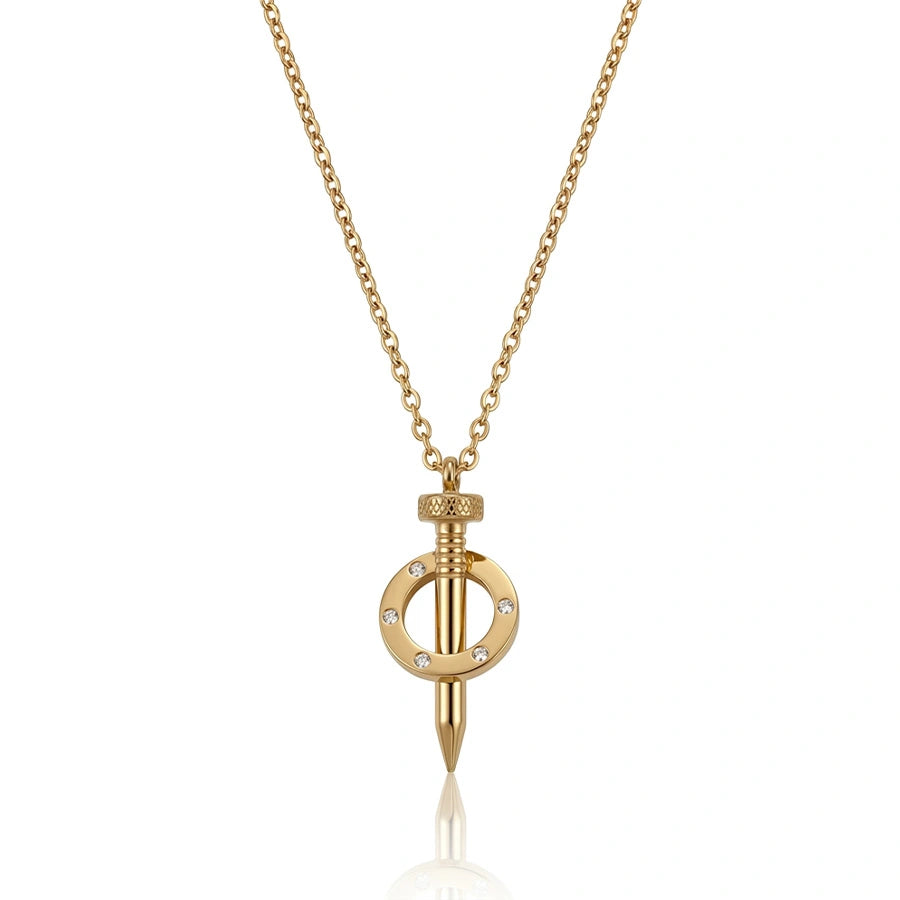 COLLIER MODÈLE CLOU EN OR