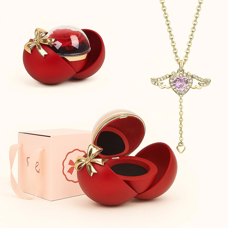 BOÎTE LA SPHÈRE MAGIQUE AVEC COLLIER ANGE D’AMOUR