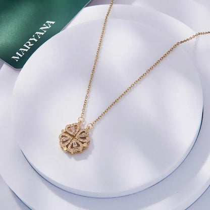 COLLIER COEUR TRÉFLE MAGÉTIQUE