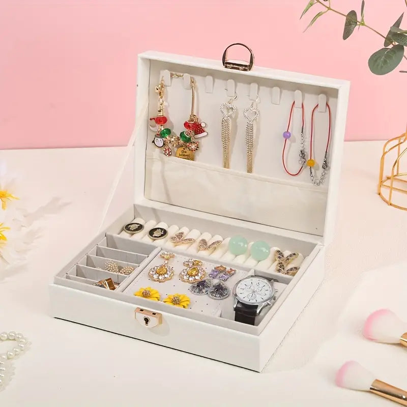 Organisateur de bijoux luxueux en cuir PU - MARYANA BIJOUX