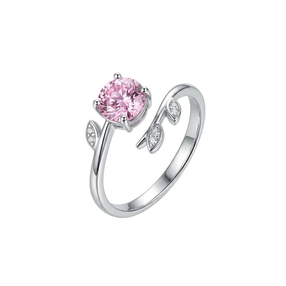 BAGUE PÉTALE ROSE