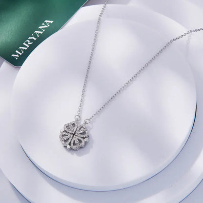 COLLIER COEUR TRÉFLE MAGÉTIQUE