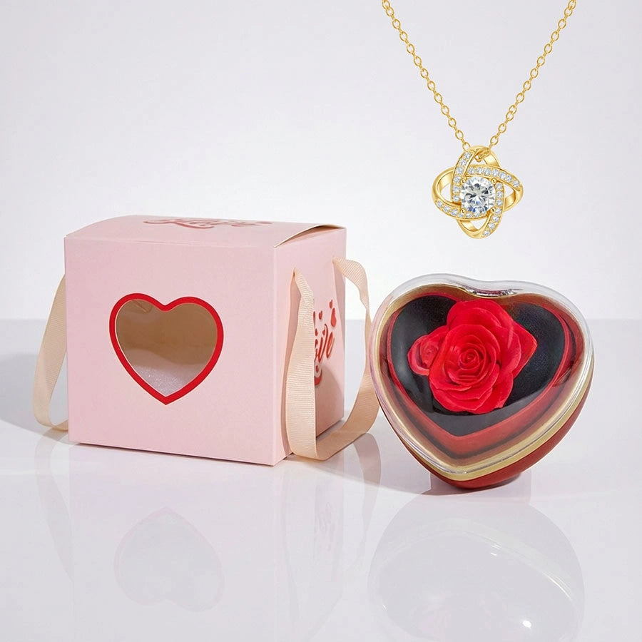 BOITE AMOUR INTEMPOREL AVEC COLLIER ÉCLAT ÉTERNEL