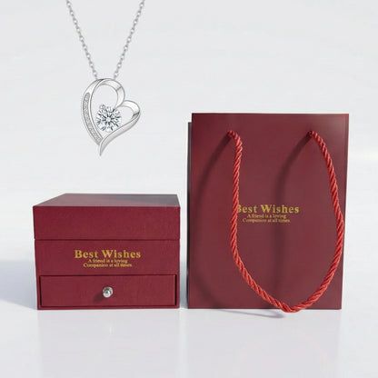 BOITE I LOVE YOU PRESTIGE AVEC COLLIER CŒUR PRÉCIEUX