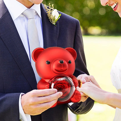 BOÎTE DOUDOU ROSE AVEC COLLIER DOUBLE CŒUR