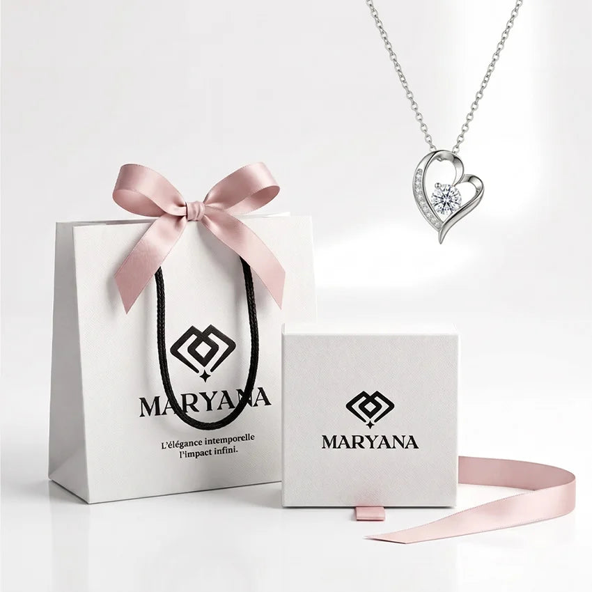 COFFRET MARYANA AVEC COLLIER CŒUR PRÉCIEUX