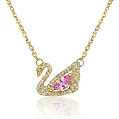 BOITE AMOUR INTEMPOREL AVEC COLLIER CYGNE