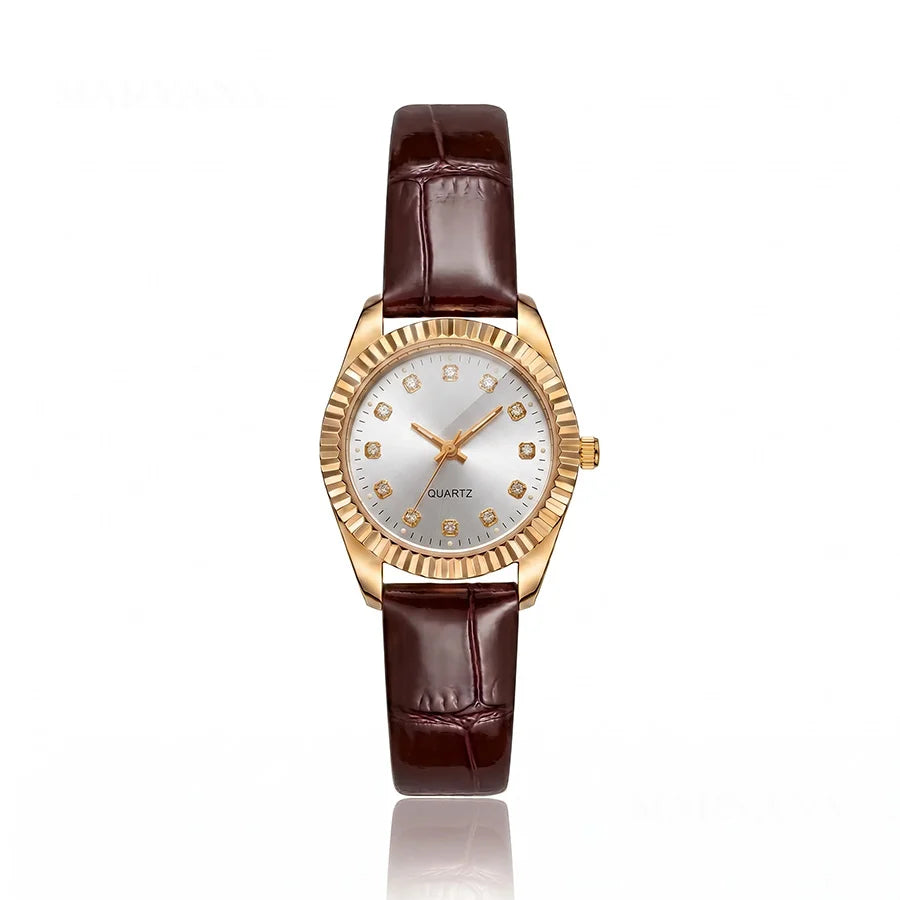 MONTRE VERSAILLES MARRON/BLANC