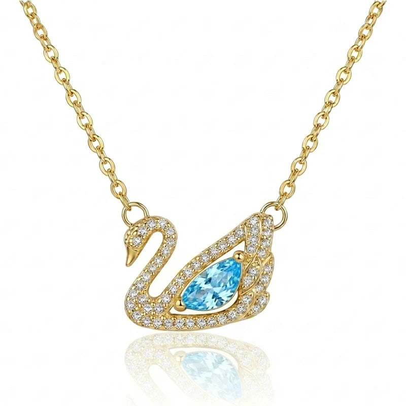 BOITE AMOUR INTEMPOREL AVEC COLLIER CYGNE