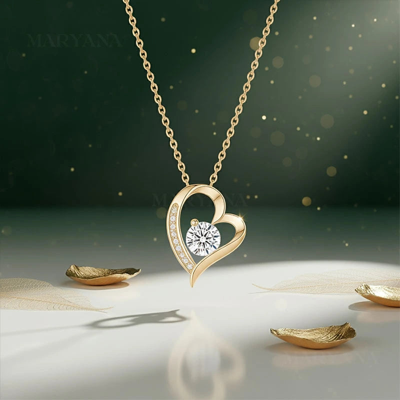 BOÎTE AMOUR ÉTERNEL AVEC COLLIER CŒUR PRÉCIEUX