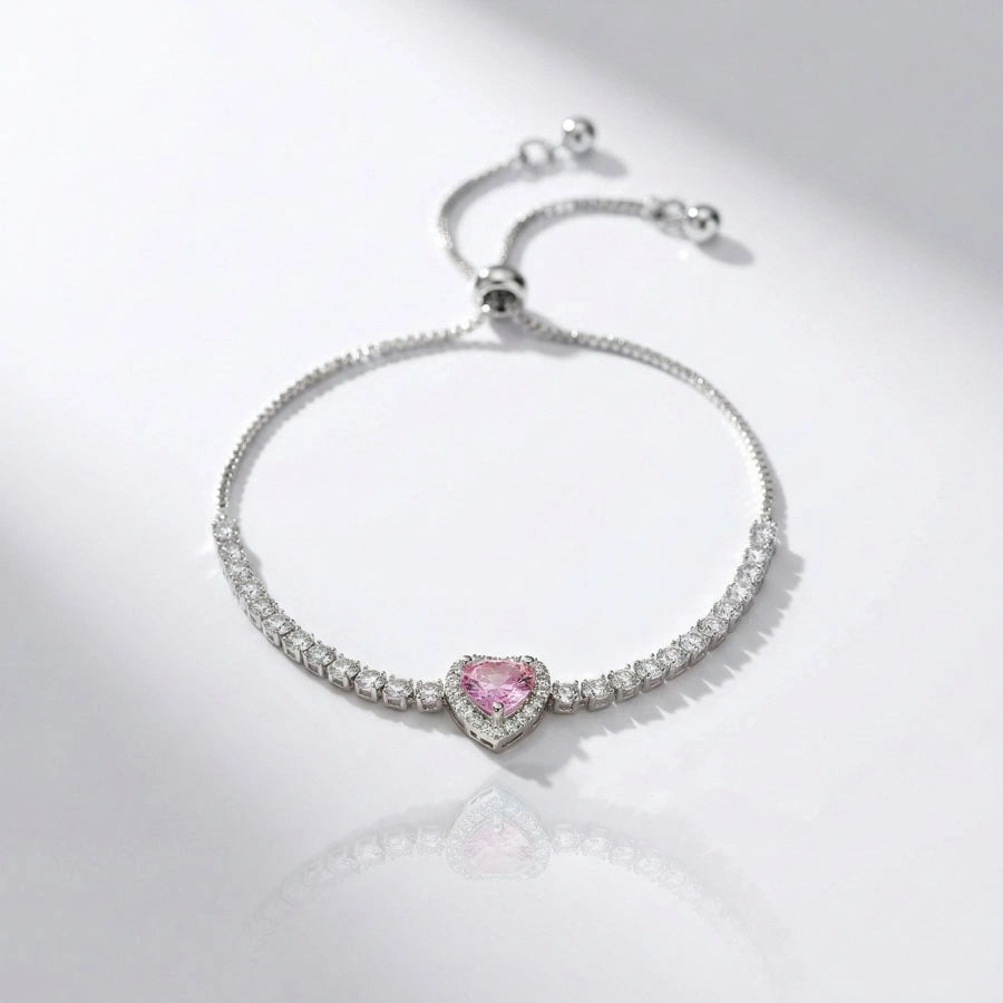 BOÎTE EN ROYAL ROSE AVEC GOURMETTE CŒUR ROSÉ ÉTERNEL