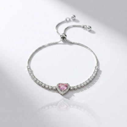 BOÎTE EN ROYAL ROSE AVEC GOURMETTE CŒUR ROSÉ ÉTERNEL