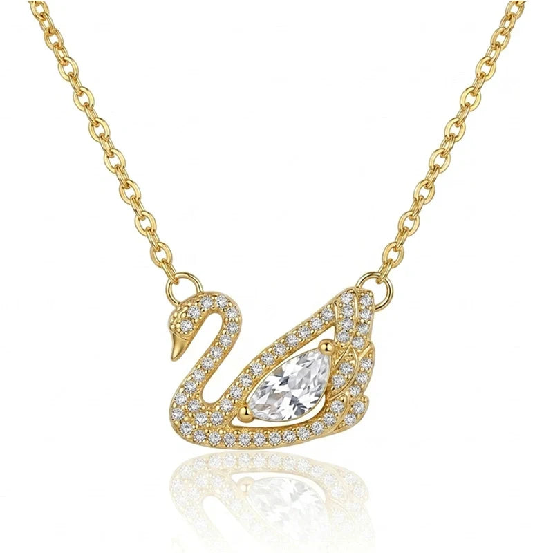 BOITE AMOUR INTEMPOREL AVEC COLLIER CYGNE
