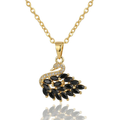 BOITE AMOUR INTEMPOREL AVEC COLLIER CYGNE IMPÉRIAL