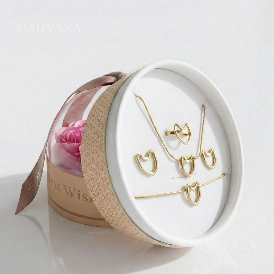 COFFRET BLOOM WISHES AVEC ENSEMBLE CŒUR LIÉ