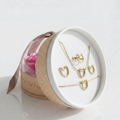 COFFRET BLOOM WISHES AVEC ENSEMBLE CŒUR LIÉ