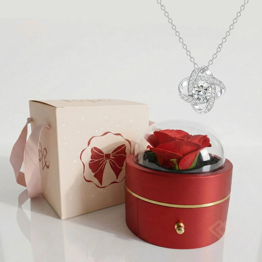 BOÎTE BLOOM LUXE AVEC COLLIER ÉCLAT ÉTERNEL