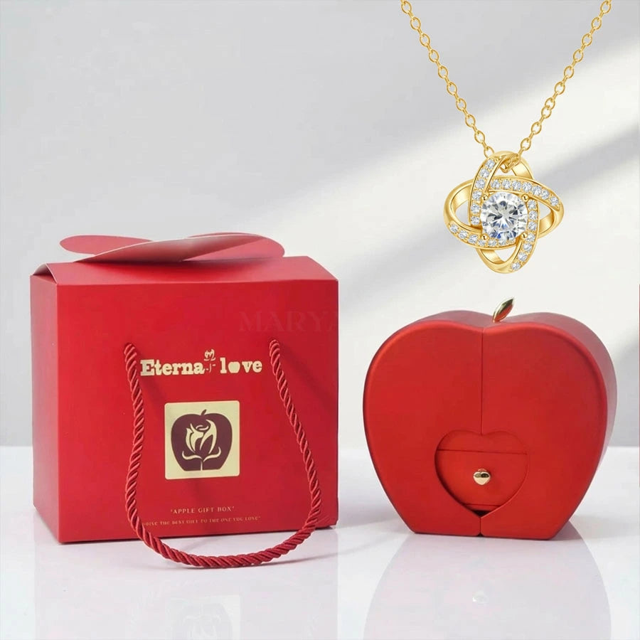 BOÎTE CŒUR D’AMOUR AVEC COLLIER ÉCLAT ÉTERNEL