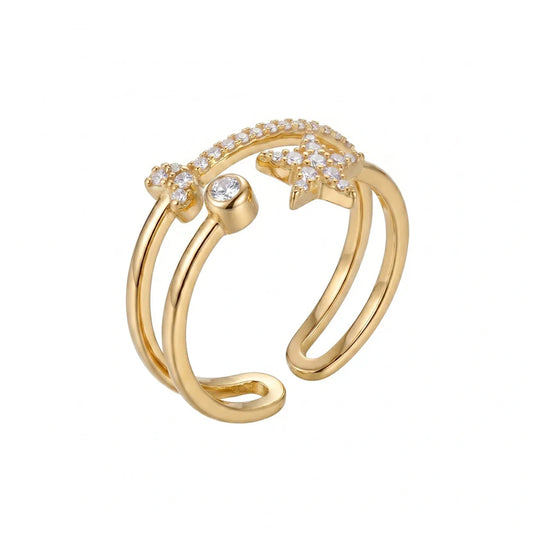 BAGUE ANNEAU OUVERT RÉGLABLE