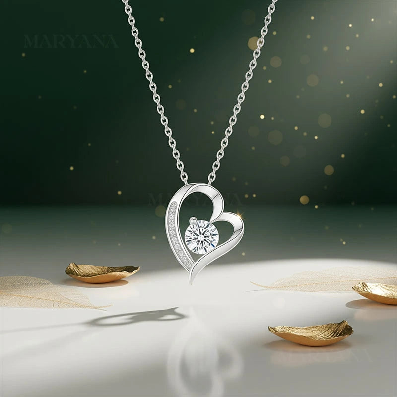 BOÎTE AMOUR ÉTERNEL AVEC COLLIER CŒUR PRÉCIEUX