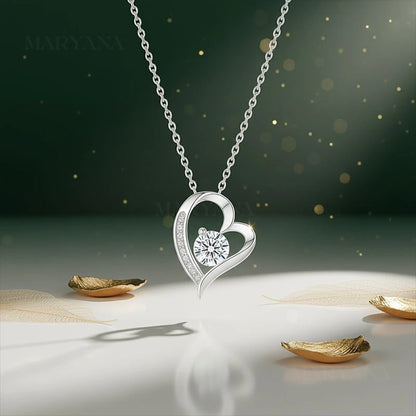 BOÎTE AMOUR ÉTERNEL AVEC COLLIER CŒUR PRÉCIEUX