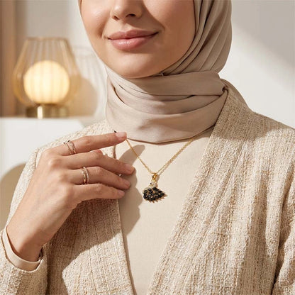 BOITE AMOUR INTEMPOREL AVEC COLLIER CYGNE IMPÉRIAL