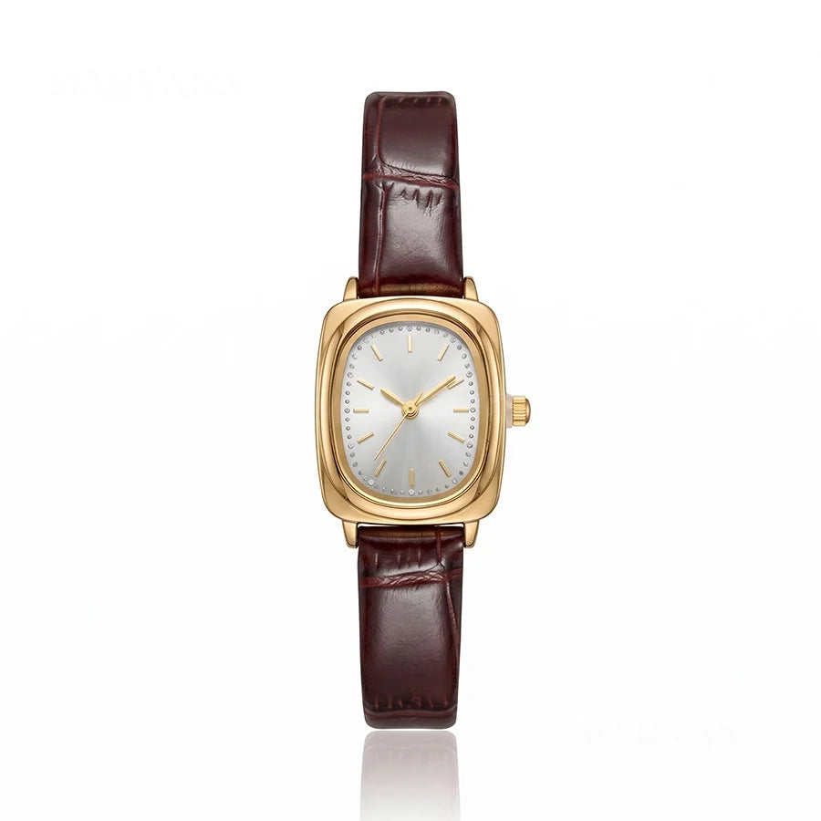 MONTRE VELORA MARRON/BLANC
