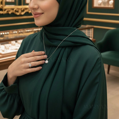 BOÎTE AMOUR ÉTERNEL BLEU - COLLIER OCEAN SHELL