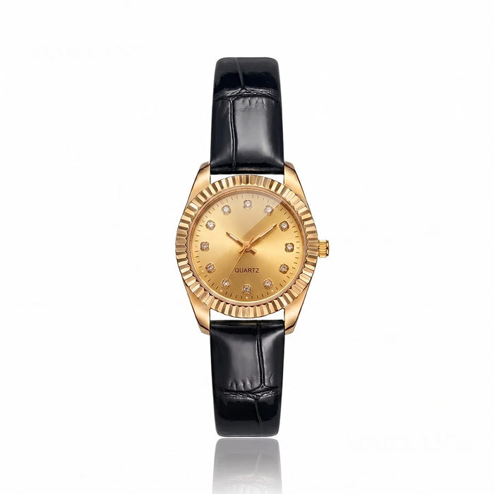 MONTRE VERSAILLES NOIRE/DORÉ — image 1