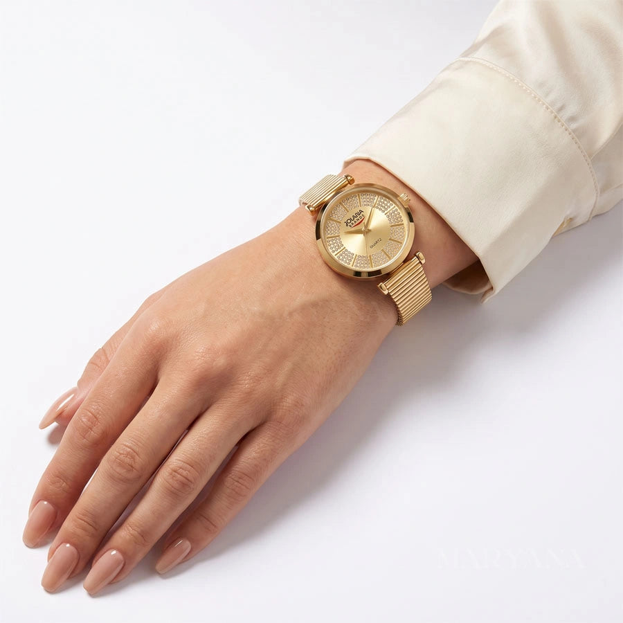 MONTRE ÉCLAT DIAMANT DORÉ/M