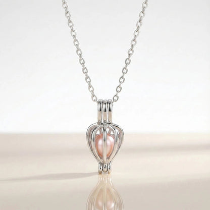 COLLIER CŒUR ÉTERNEL AVEC PERLE – ÉDITION LUXE