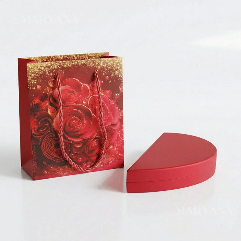 BOÎTE CŒUR EN FLEURS AVEC BAGUE CŒUR PRÉCIEUX