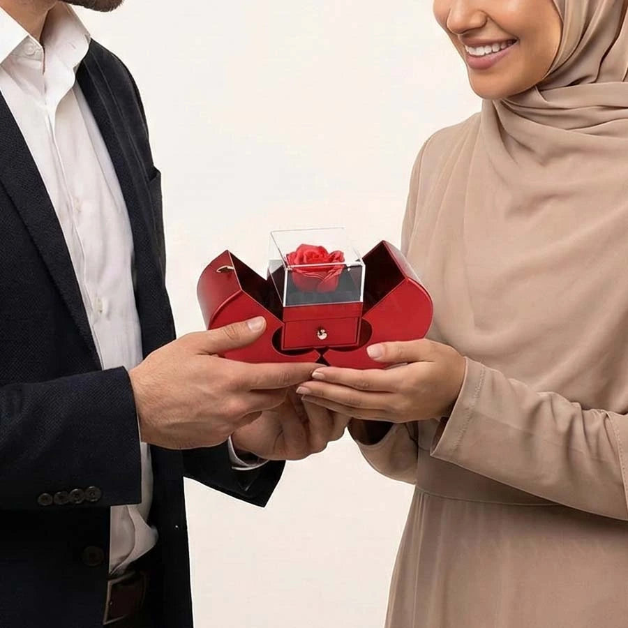 BOÎTE CŒUR D’AMOUR AVEC COLLIER ÉCLAT ÉTERNEL
