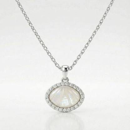 BOÎTE AMOUR ÉTERNEL BLEU AVEC COLLIER OCEAN SHELL