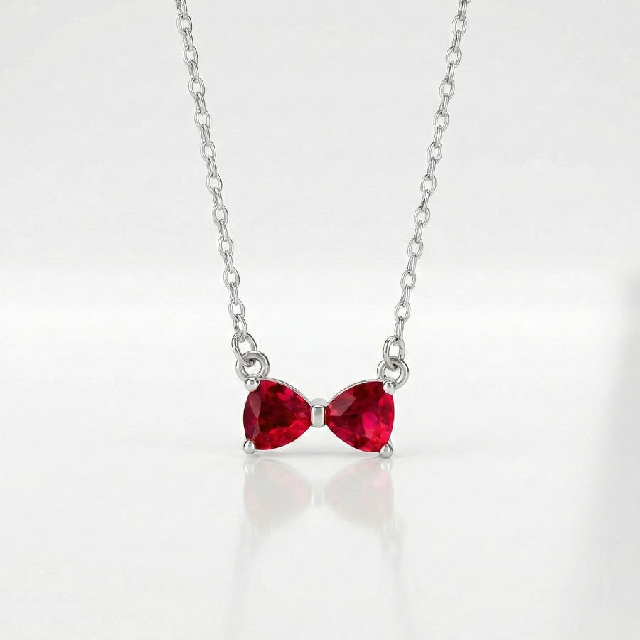 BOITE AMOUR ETERNEL NOIRE AVEC COLLIER RUBY BOW